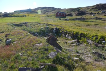Viking longhouse remains